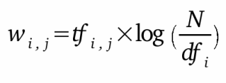 TF-IDF Equation